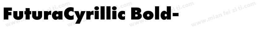 FuturaCyrillic Bold字体转换